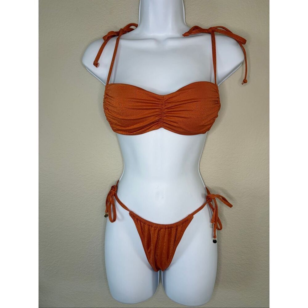 Victoria’s Secret Shimmer Burn Orange Bikini